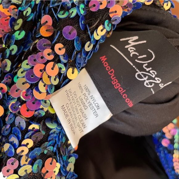 Mac Duggal Sequin Short Dress - Picture 6 of 7